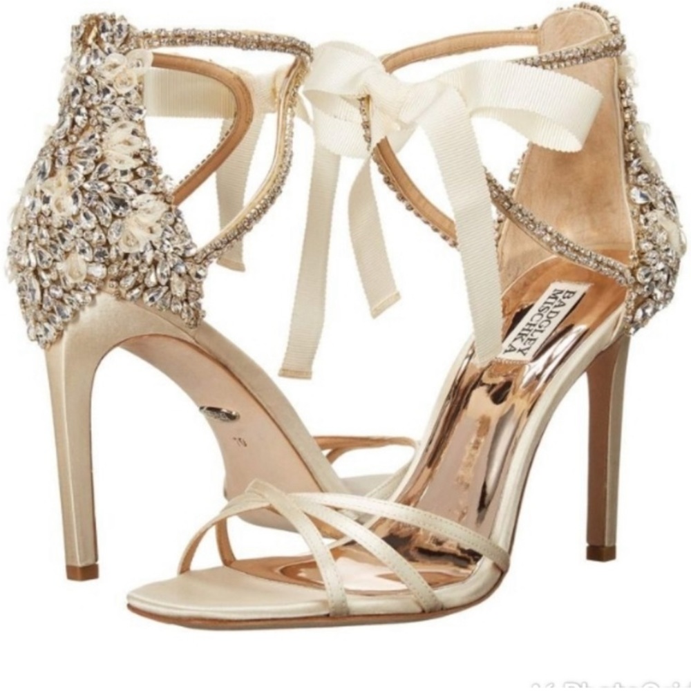 Badgley Mischka wedding heels